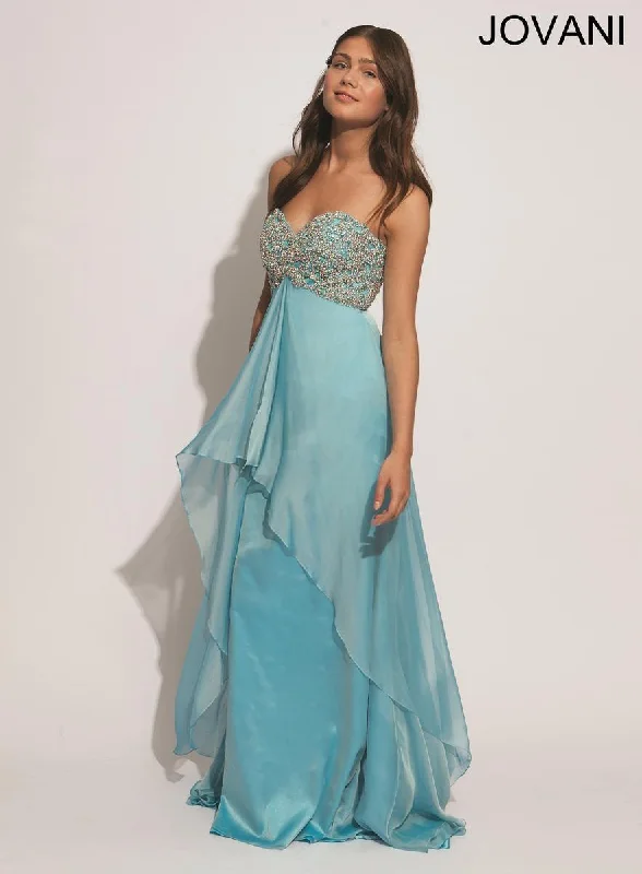 Jovani 88229 Strapless Long Prom Gown