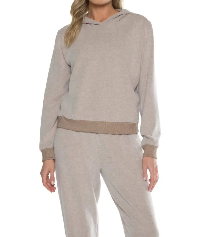 Rosemary Sweatshirt In Heather Taupe