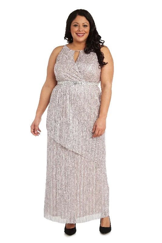 R&M Richards 7208W Long Formal Plus Size Dress