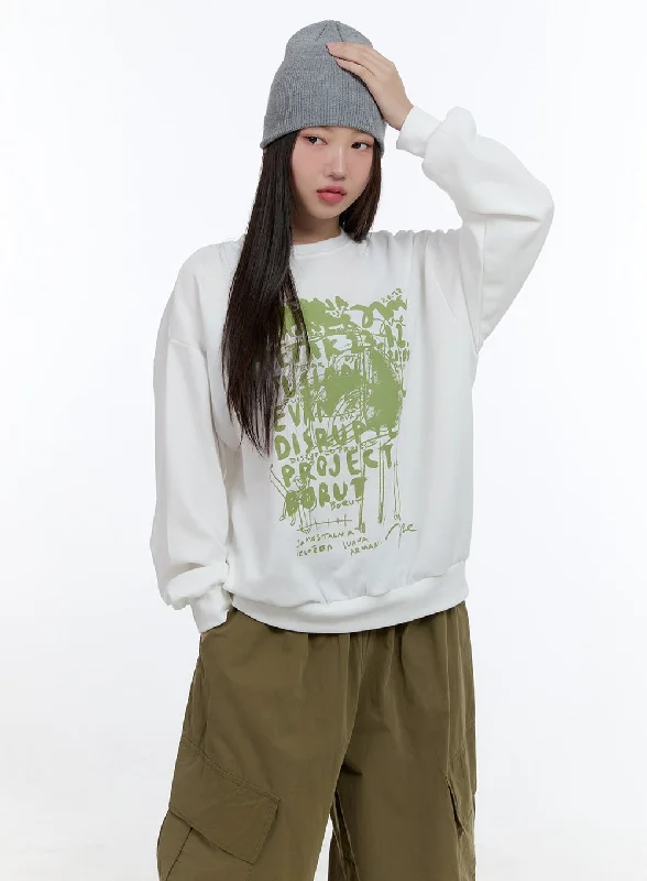 Graphic Cotton Sweatshirt CS406