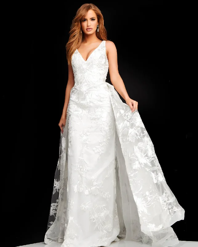 Jovani 00810 Sleeveless Long Wedding Gown