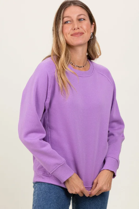 Lavender Fleece Sweatshirt