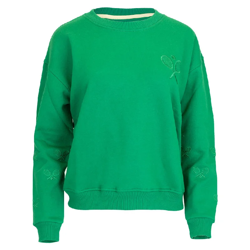 Women`s The Sleeves Tennis Sweatshirt Green