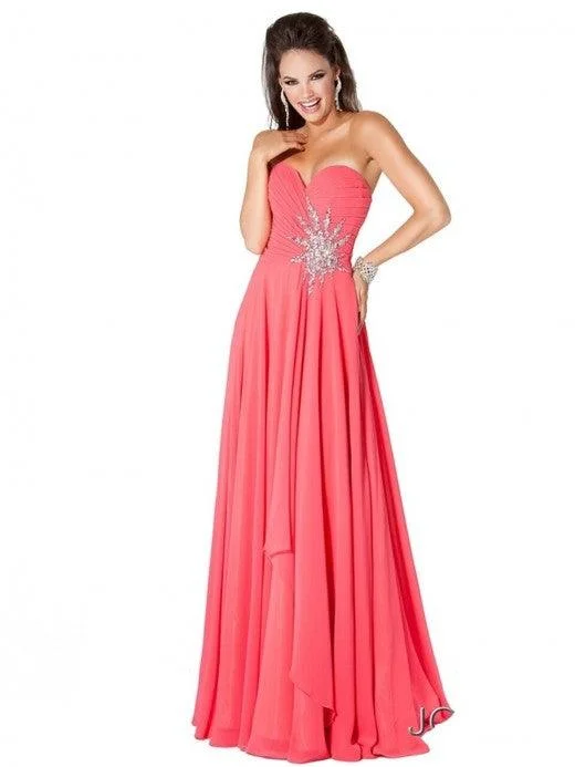 Jovani 110967 Long Formal Strapless Prom Dress