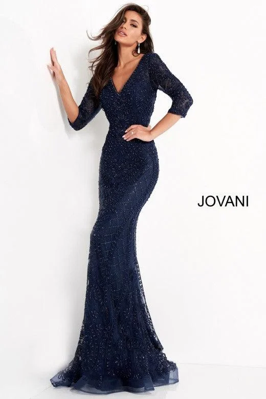 Jovani 03561 Long Formal Long Sleeve Evening Dress