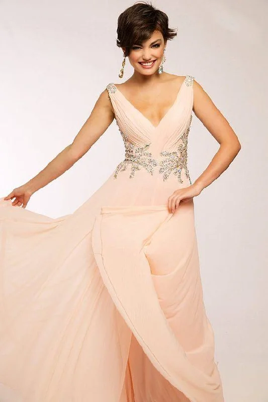 Jovani 99401 Sleeveless Long Prom Dress