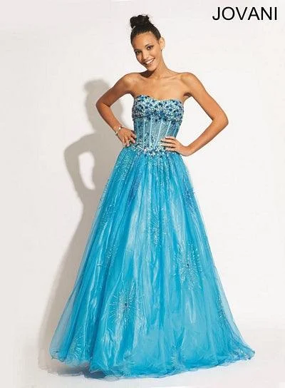 Jovani 6107 Beaded Long Formal Dress