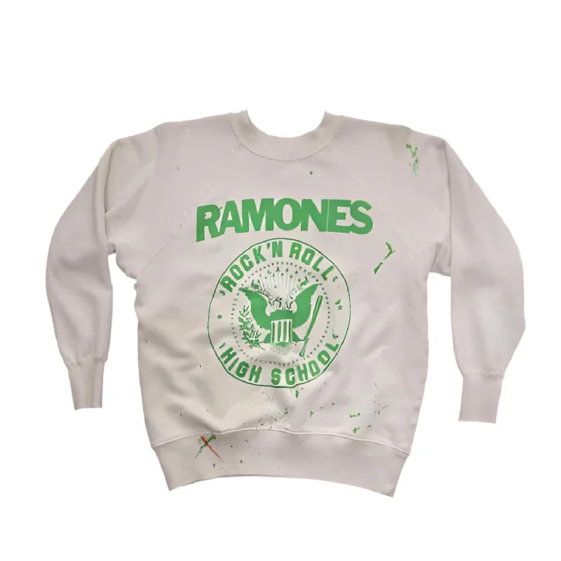 Ramones Classic Sweatshirt - Unisex In Vintage White