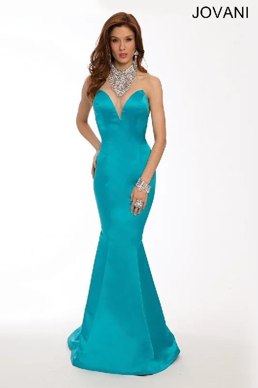 Jovani 22735 Halter Mermaid Long Prom Dress