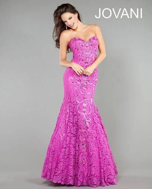 Jovani 1261 Long Strapless Prom Mermaid Dress