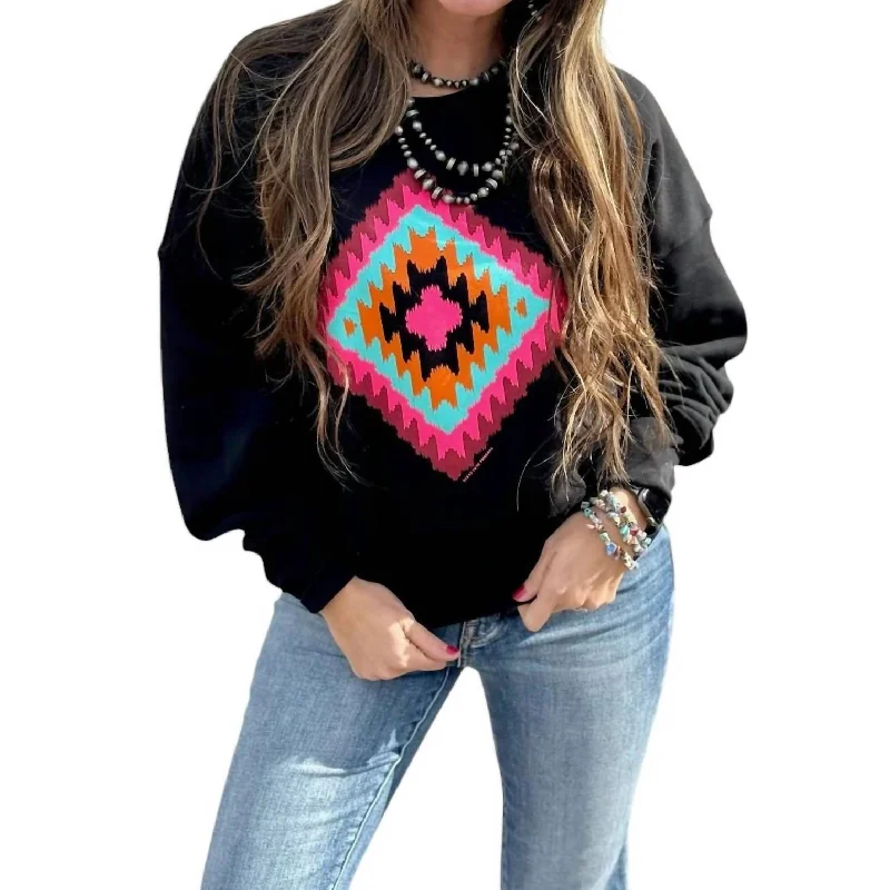 Cheyenne On Piper Sweatshirt In Black