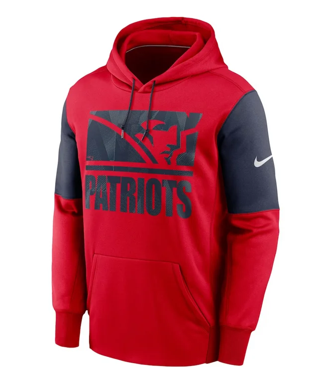 New England Patriots Nike Mascot Stack Pullover Hoodie - Mens