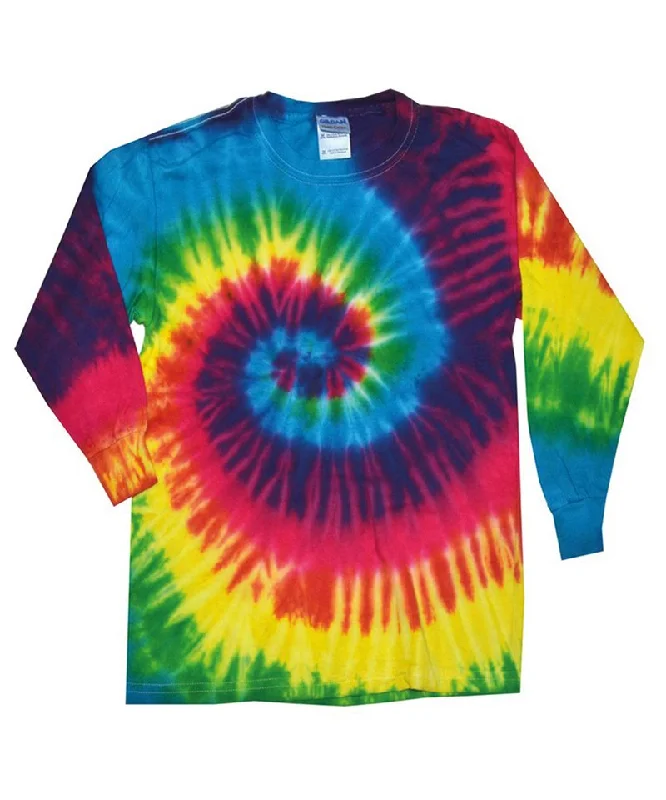 Rainbow - Long sleeve tie-dye T