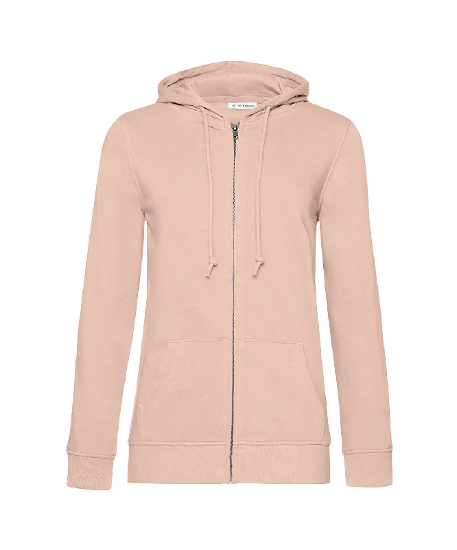 Soft Rose - B&C Inspire Zipped Hood /women