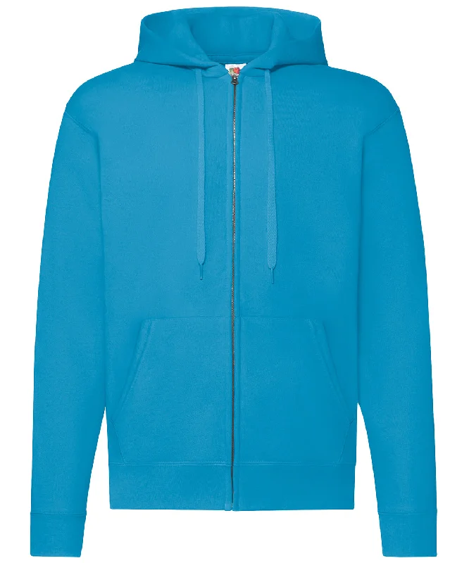 Azure Blue - Classic 80/20 hooded sweatshirt jacket