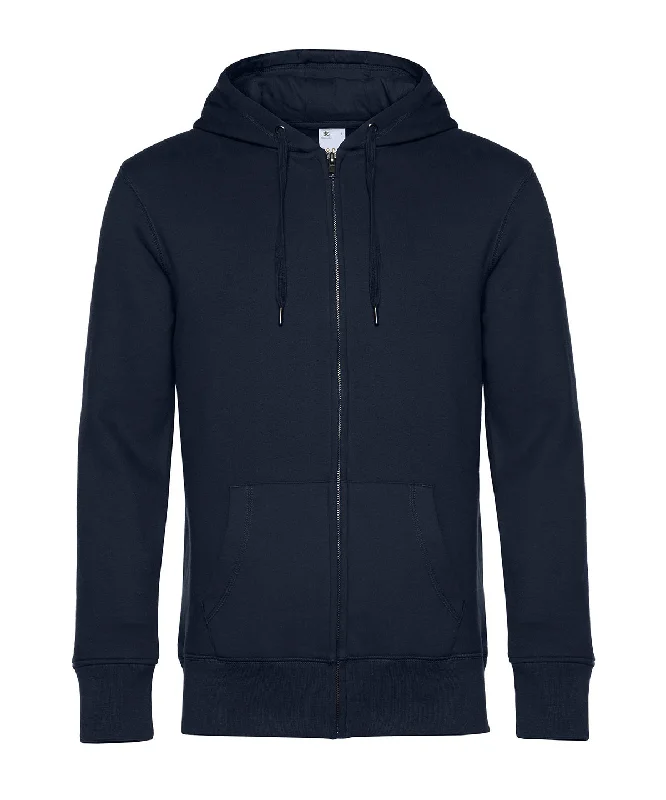 Navy Blue - B&C KING Zipped Hood