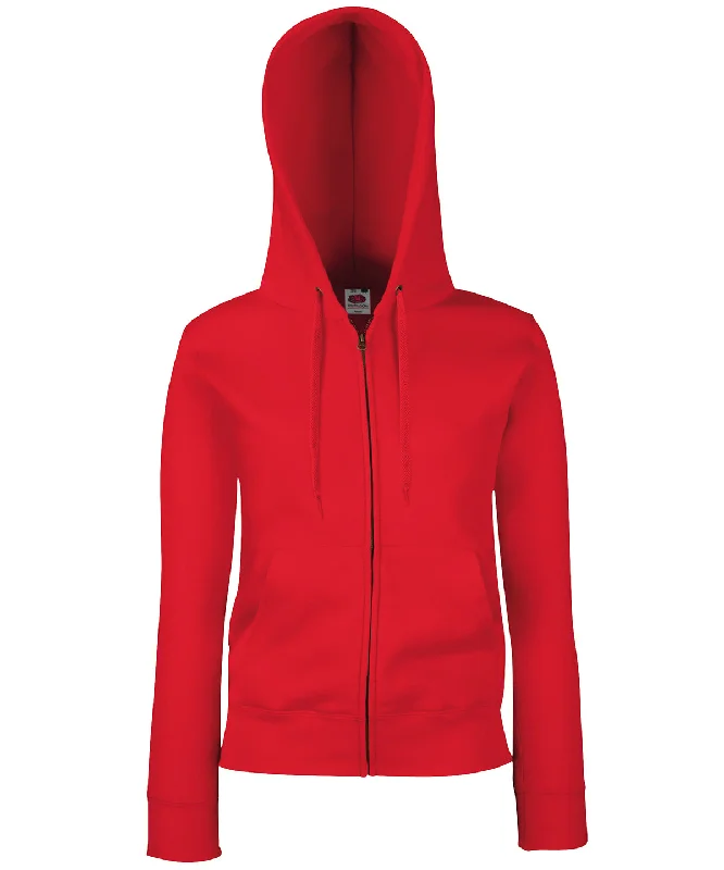 Red - Women's premium 70/30 hooded sweatshirt jacket