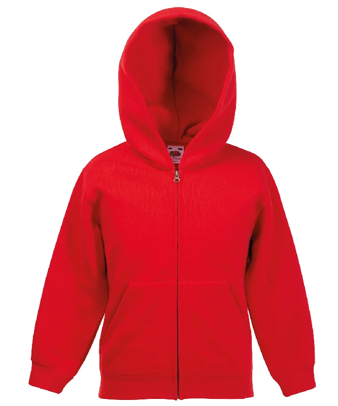 Red - Kids classic hooded sweatshirt jacket