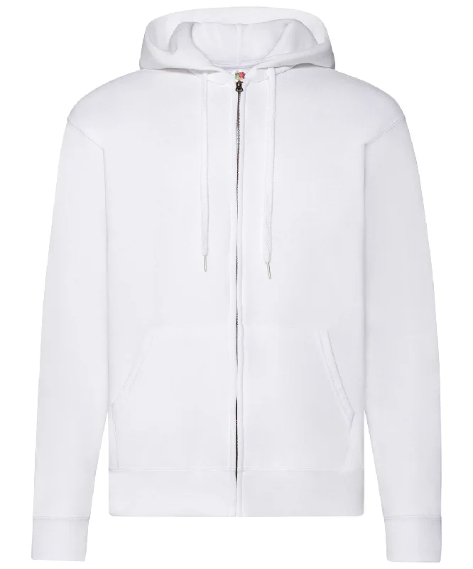 White - Classic 80/20 hooded sweatshirt jacket