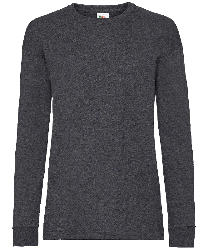 Dark Heather Grey - Kids long sleeve valueweight T