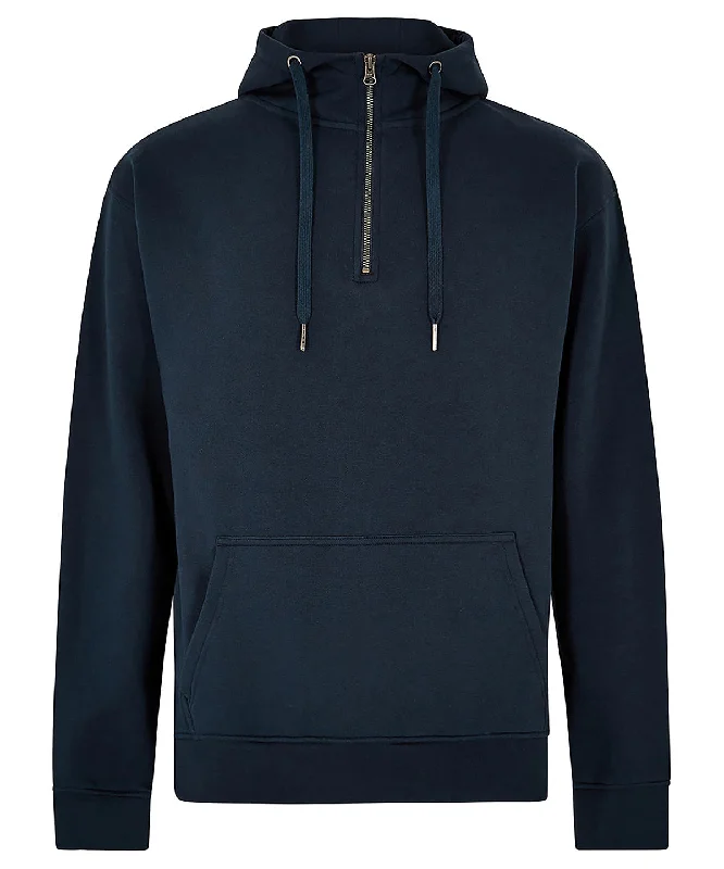 Navy - Regular fit 1/4 zip hoodie