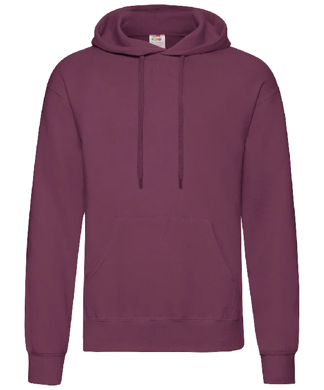 Burgundy* - Classic 80/20 hooded sweatshirt