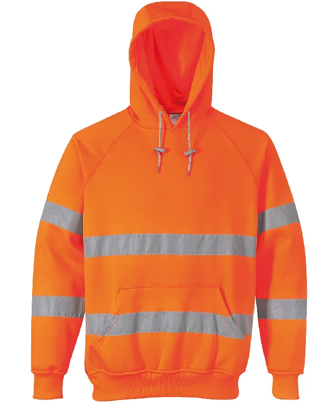 Orange - Hi-vis hooded sweatshirt (B304)