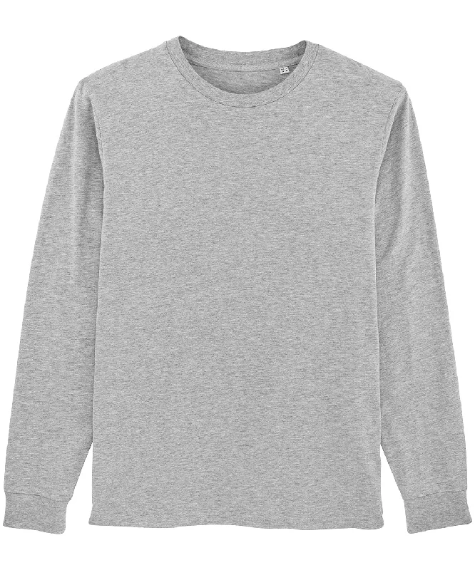 Heather Grey - Shifts dry, Unisex dry hand feeling long sleeve t-shirt (STTM558)