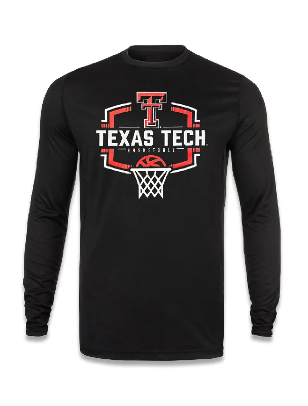 Texas Tech "Buzzer Beater" Long Sleeve Performance T-Shirt