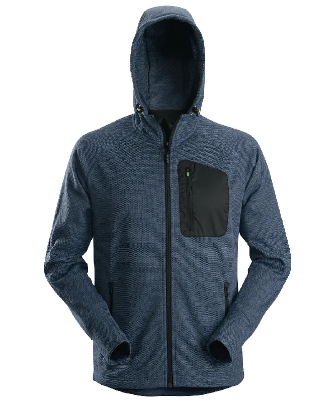 Navy/Black - Fleece hoodie (8041)