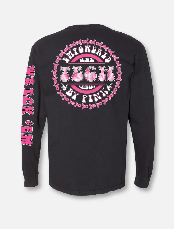 Texas Tech Red Raiders Empowered by Pink Breast Cancer Awareness Long Sleeve T-Shirt