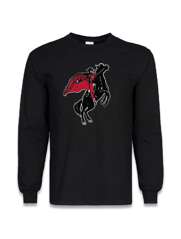 Texas Tech Dark Horse VAULT "Vintage Rearing Rider" Long Sleeve Shirt