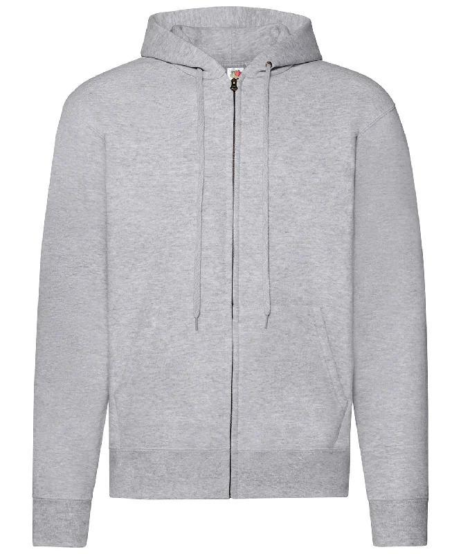 Heather Grey*† - Classic 80/20 hooded sweatshirt jacket