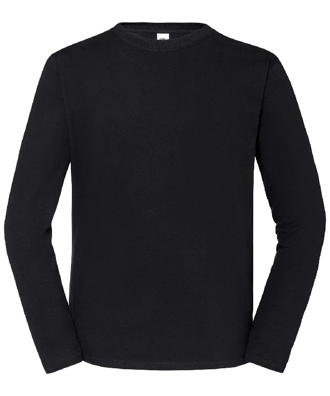 Black* - Iconic 195 ringspun premium long sleeve T