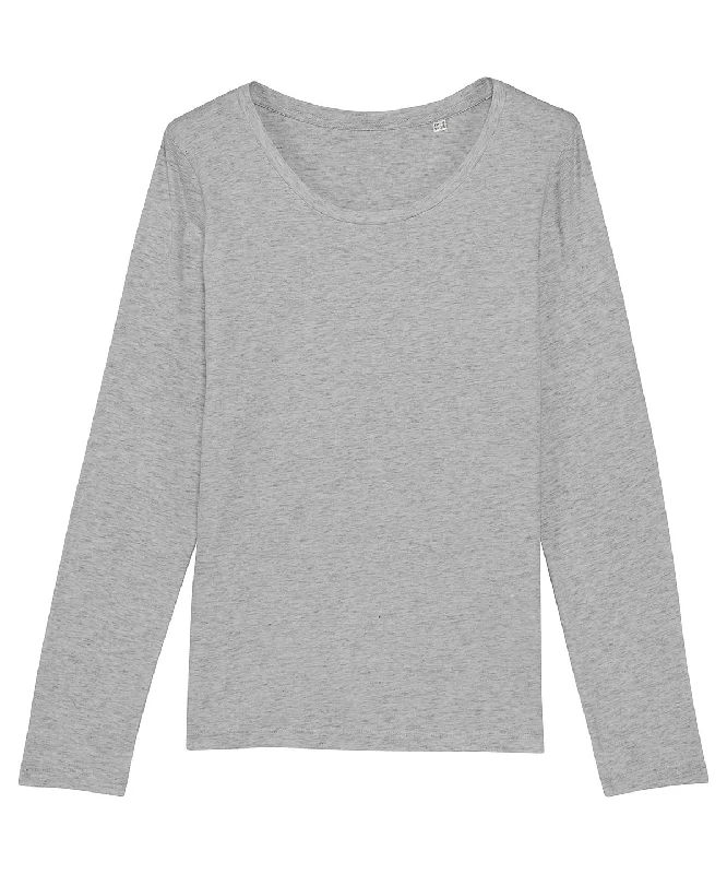 Heather Grey - Stella Singer women's long sleeve t-shirt (STTW021)