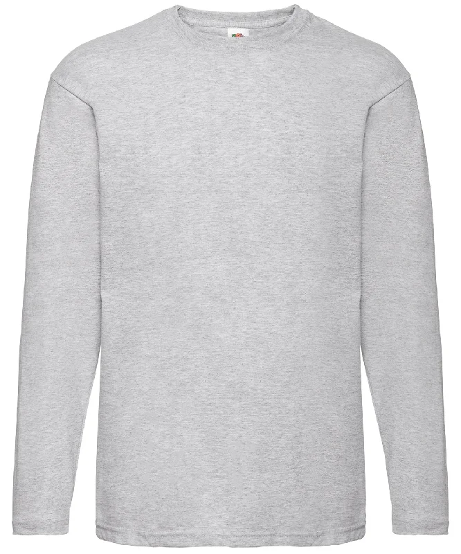 Heather Grey* - Valueweight long sleeve T