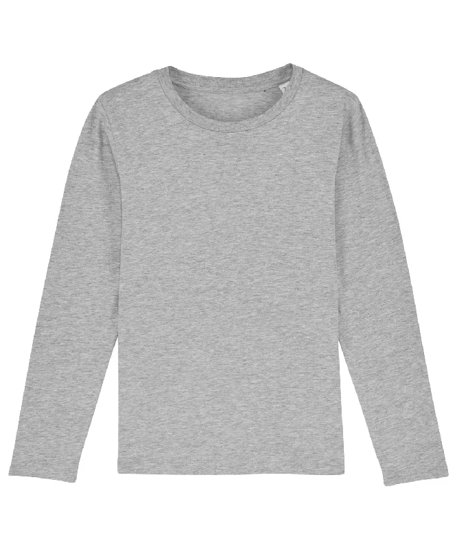 Heather Grey - Mini hopper long sleeve kids t-shirt (STTK907)