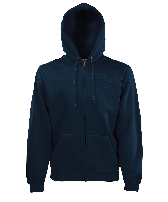 Deep Navy* - Premium 70/30 hooded sweatshirt jacket