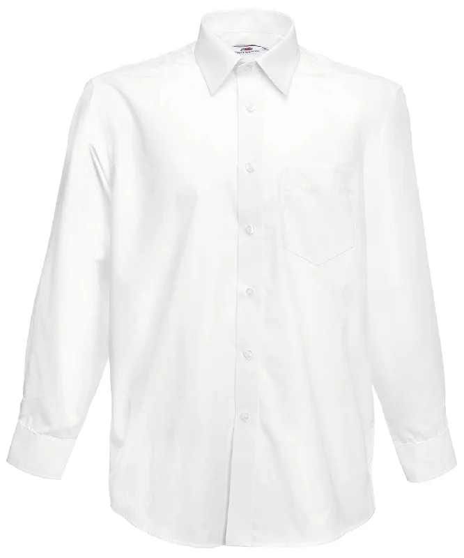 White - Poplin long sleeve shirt