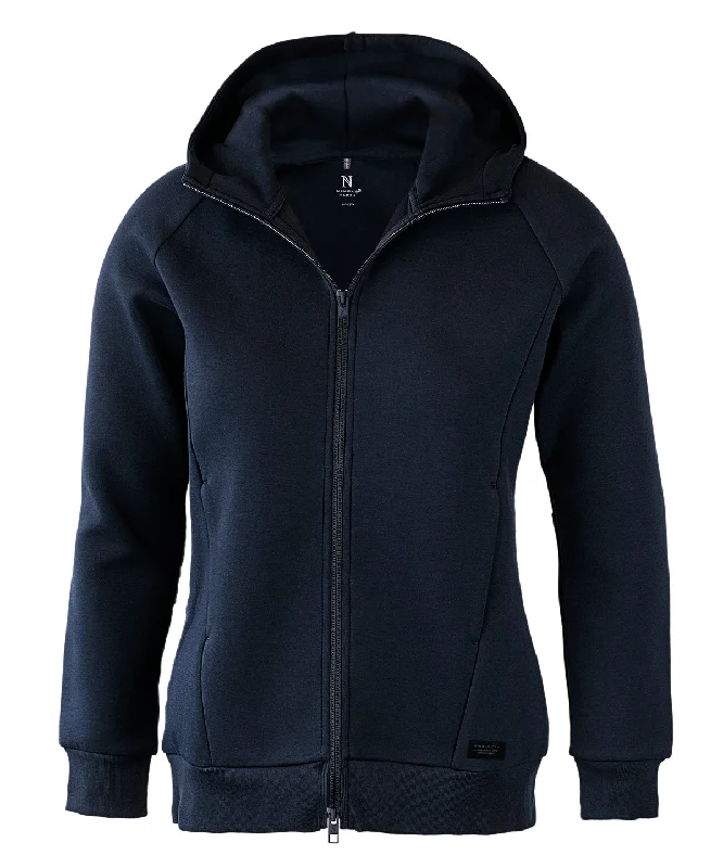 Navy - Women’s Hampton – premium double-faced hoodie