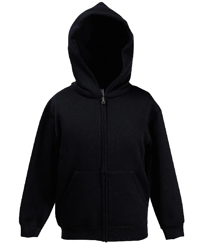 Black - Kids classic hooded sweatshirt jacket