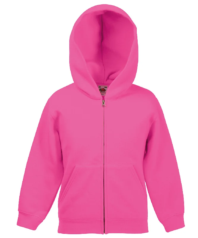 Fuchsia - Kids classic hooded sweatshirt jacket