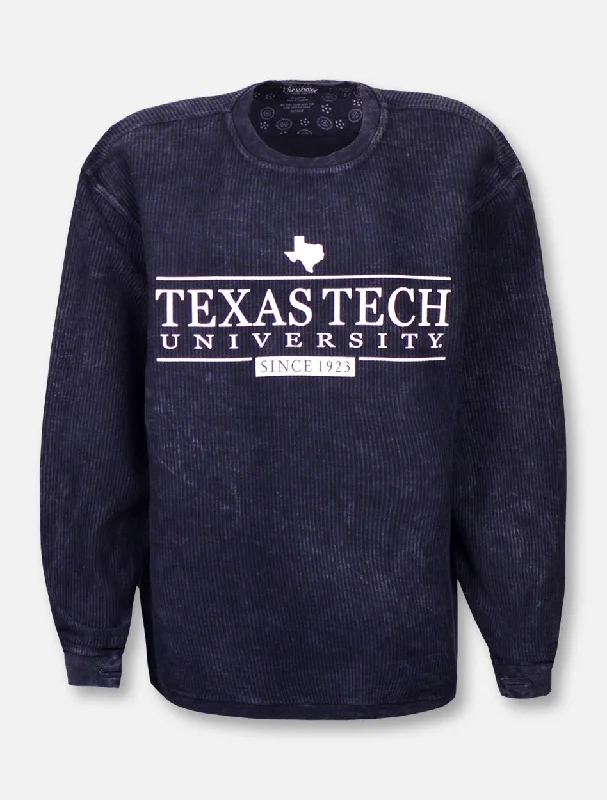 Pressbox Texas Tech Red Raiders "Bar School" Corduroy Long Sleeve Tee