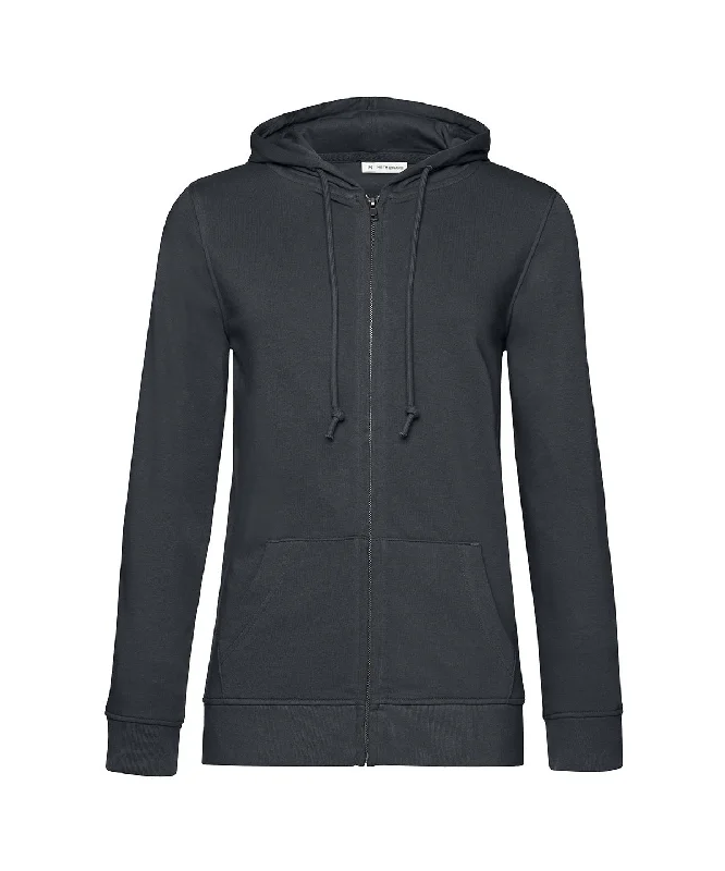 Asphalt - B&C Inspire Zipped Hood /women