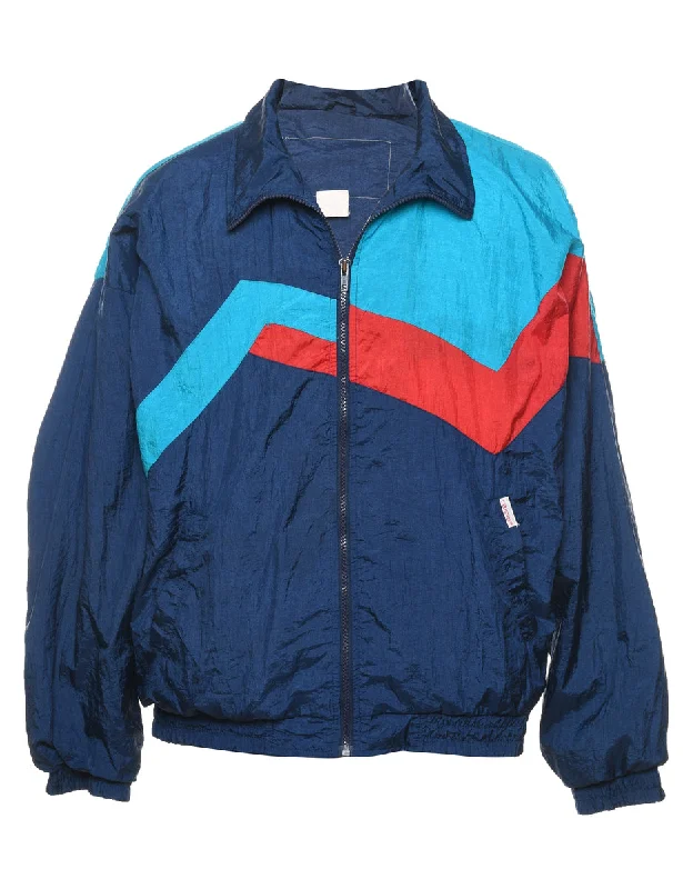 Blue, Red & Navy 1990s Contrast Jacket - L