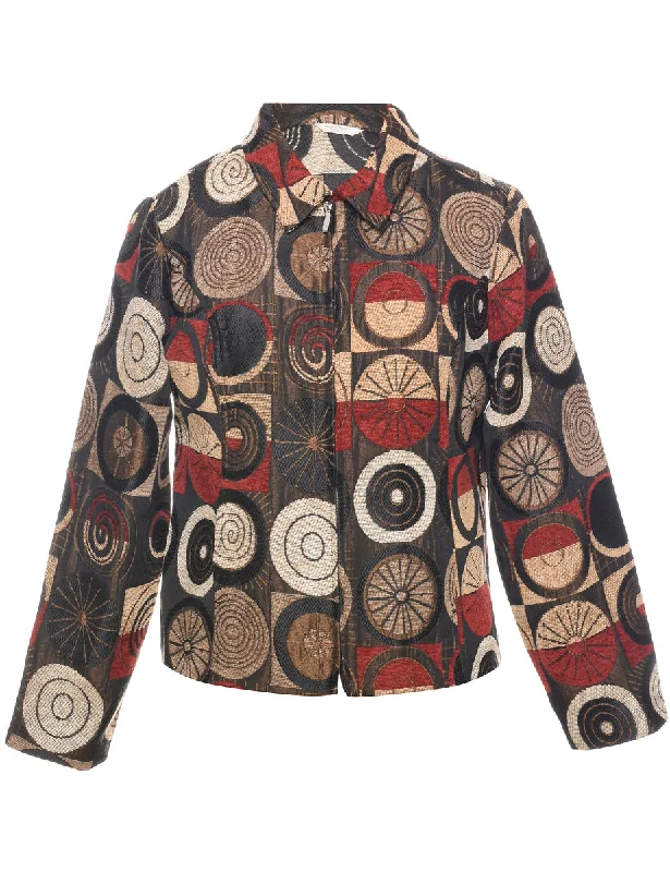 Patchwork Print Tapestry Jacket - M