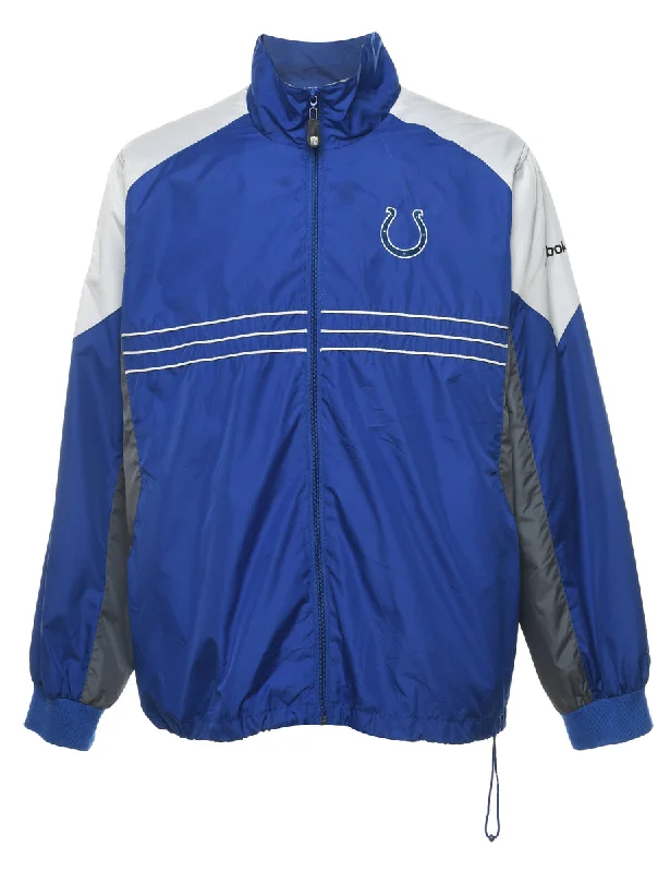 Reebok NFL Design Blue & White Nylon Jacket - L