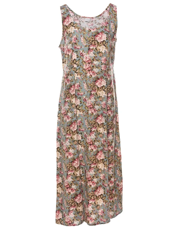 Floral Print Dress - M