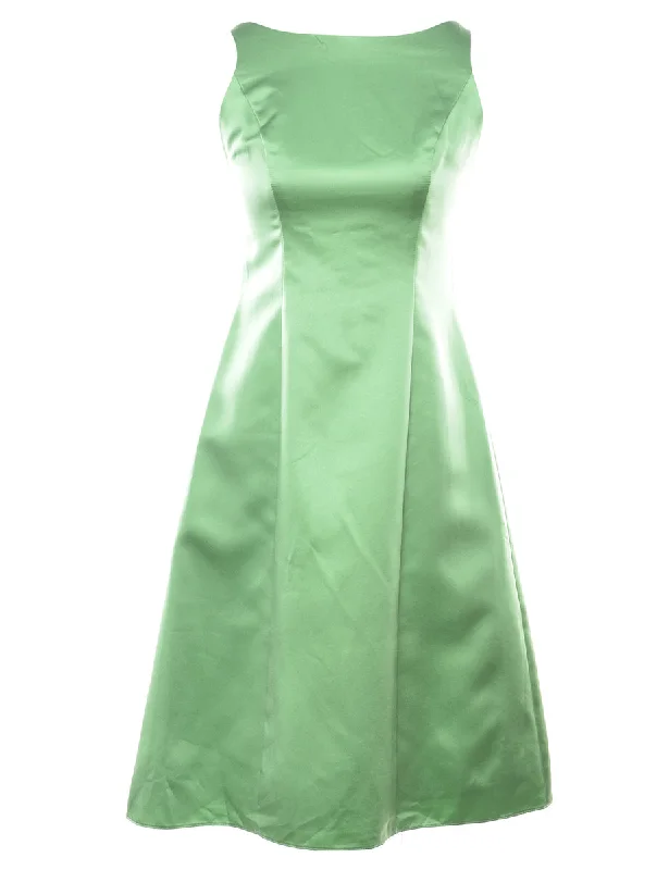 Green Skater Dress - XS