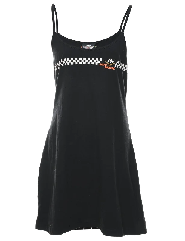 Harley Davidson Y2K Strappy Mini Dress - XL